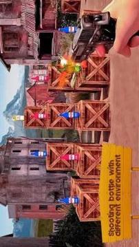 Real 3D Bottle Shooting : Offline Shooting Game游戲截圖3