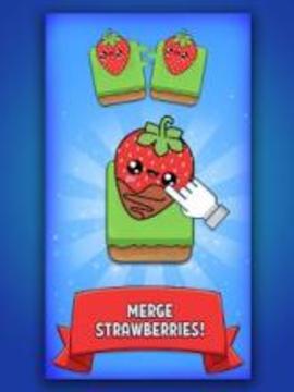 Merge Strawberry - Kawaii Idle Evolution Clicker游戏截图3