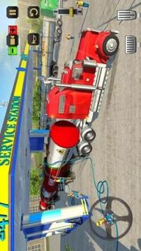 Oil Tanker Long Trailer Truck Simulator-Road Train游戲截圖2