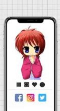 Anime & Manga Color by Number - Pixel Art Coloring游戲截圖1