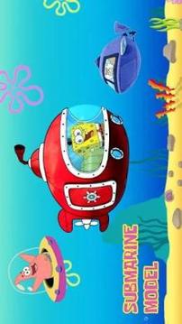 Sponge Submarine : Happy Dive Square Adventure游戲截圖4
