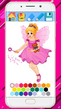Fairy Coloring Book - Cut Fairy Coloring Book 2018游戲截圖1
