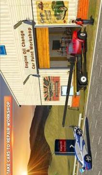Gas Station & Car Service Mechanic Tow Truck Games游戲截圖3