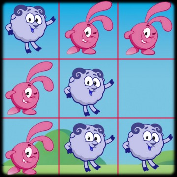 Tic Tac Toe - Smechariki Kikoriki游戲截圖1