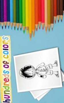 Coloring manga pirates book游戲截圖2