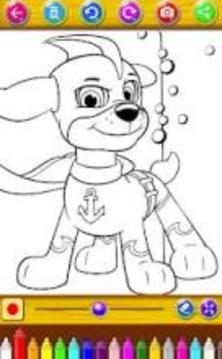 Paw Coloring Puppy Patrol for adult游戲截圖2