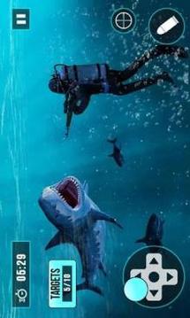 Underwater Shark Hunt Scuba Diving Sniper Shooter游戲截圖1