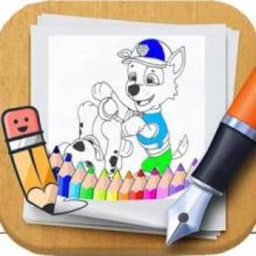 Paw Patrol coloring book by fans游戲截圖1