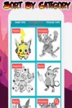 Pokees Coloring by Pixel & Numbers Sandbox Art游戲截圖4