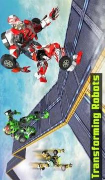 Impossible Race Car Driving Stunts Transform Robot游戲截圖4