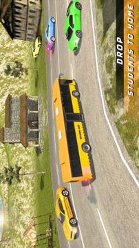 School Bus Driving Up Hill Rush - Free Bus Games游戲截圖2