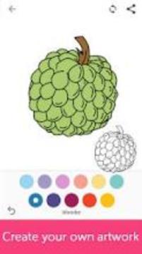 Fruits Coloring Book & Drawing Book游戏截图3