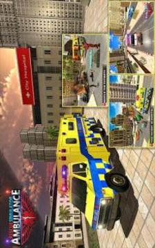 Ambulance Driving Simulator 2018 - Rescue Games游戲截圖2