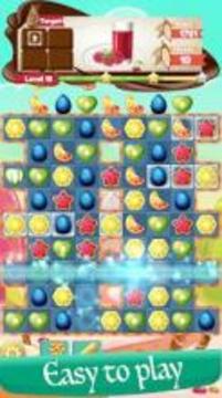 Sugar Candy Fruits - Sweet Candy Match 3游戲截圖2