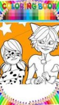 Ladybug & Cat Noir Coloring page app by fans游戲截圖4