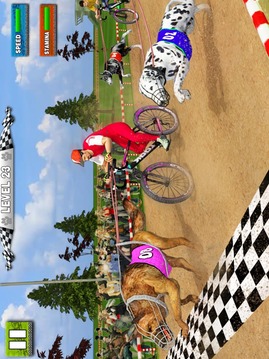 Dog Bikejoring: Bicycle Rider & K9 Dog Racing Game游戲截圖3