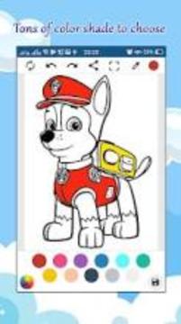 Coloring book for kids: paw游戲截圖2
