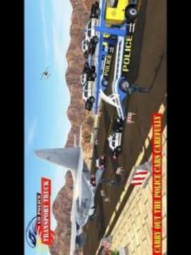 US Police Transport Truck Cargo :Vehicle Transport游戲截圖3