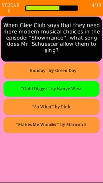 Trivia for Glee - Fan Quiz游戲截圖5