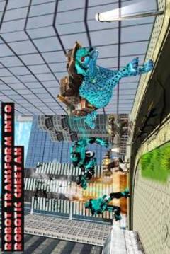 Futuristic Robot Car Transforming Cheetah Battle游戲截圖4