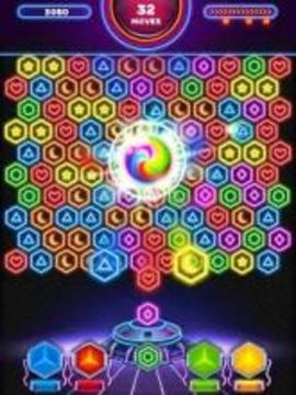 Neon Bubble Pop游戲截圖3