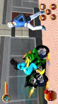 Grand Flying Spider Girl 3D Rescue Game游戲截圖1