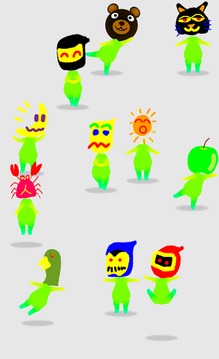 Draw→Moving! face Drawing!游戲截圖1