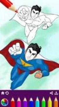 Superhero Coloring - Pixie Painting Book游戲截圖5