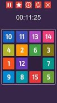 Colourful 15 Puzzle - Classic Game游戲截圖5