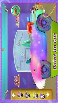 Unicorn Car Wash Salon游戲截圖2