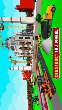 Taj Mahal Construction Games游戲截圖5