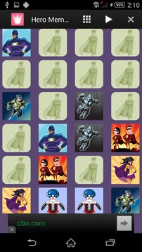 Super Hero Memory Game游戲截圖5