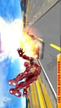Flying Amazing Iron Spider Superhero Fighting游戲截圖2