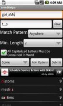 Word Finder Scrabble Solver游戲截圖3