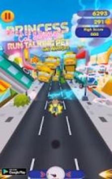 Princess Cat Subway Run Talking Pet Gold Adventure游戲截圖3