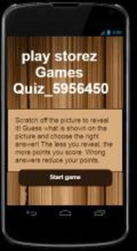 play storez Games Quiz游戲截圖1