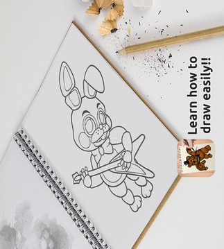 Learn how to draw FNAF游戲截圖2