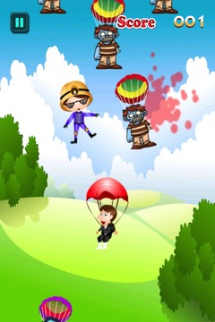 Zombie Skydiver Panic Freefall游戏截图1