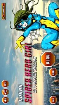 Grand Flying Spider Girl 3D Rescue Game游戲截圖5
