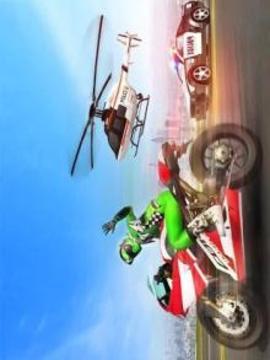 Motorbike Escape Police Chase: Moto VS Cops Car游戲截圖1