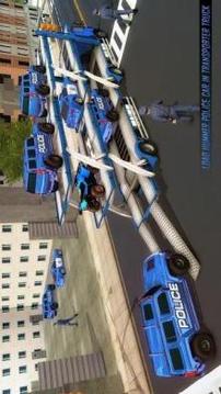 US Police Hummer Car Quad Bike Transport游戲截圖5
