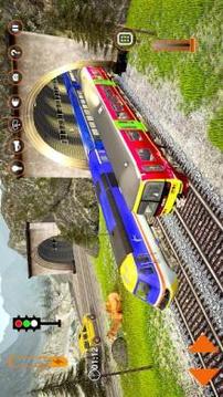 Train Simulator Driving Uphill Train Game游戲截圖4
