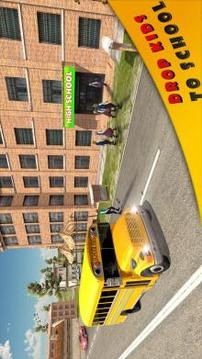 School Bus Driving Up Hill Rush - Free Bus Games游戲截圖1
