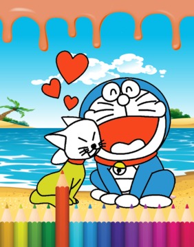 coloring book doraemon游戲截圖4