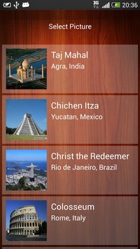 Picture Puzzle 7 Wonders,slide游戲截圖2
