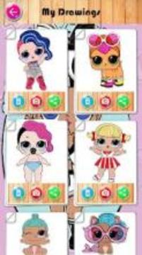 coloring Surprise dolls for LoL Princesses游戲截圖2