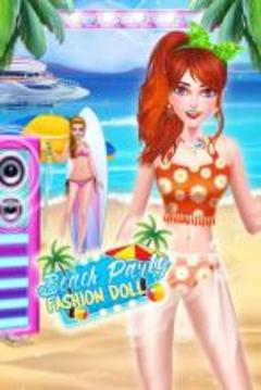 New Year Beach Party Fashion Doll Salon游戲截圖1