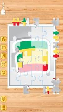 Jigsaw Puzzle National Flags FI - Educational Game游戏截图2