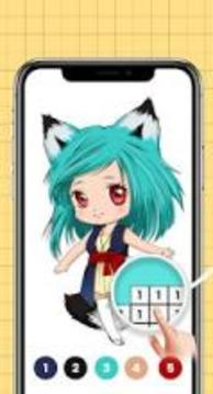 Anime & Manga Color by Number - Pixel Art Coloring游戲截圖4
