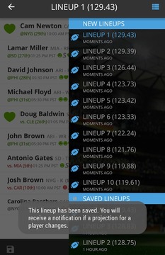 Optimal Lineup for FanDuel游戲截圖4